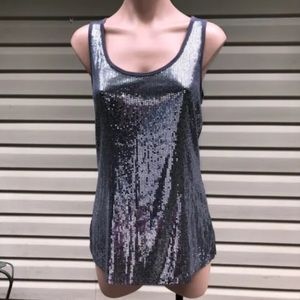 NWT Maurice’s Sequined Tank Blouse Size M